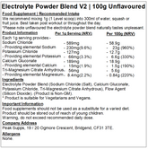 Electrolyte Powder Blend V2 (Calcium, Magnesium, Potassium & Sodium)